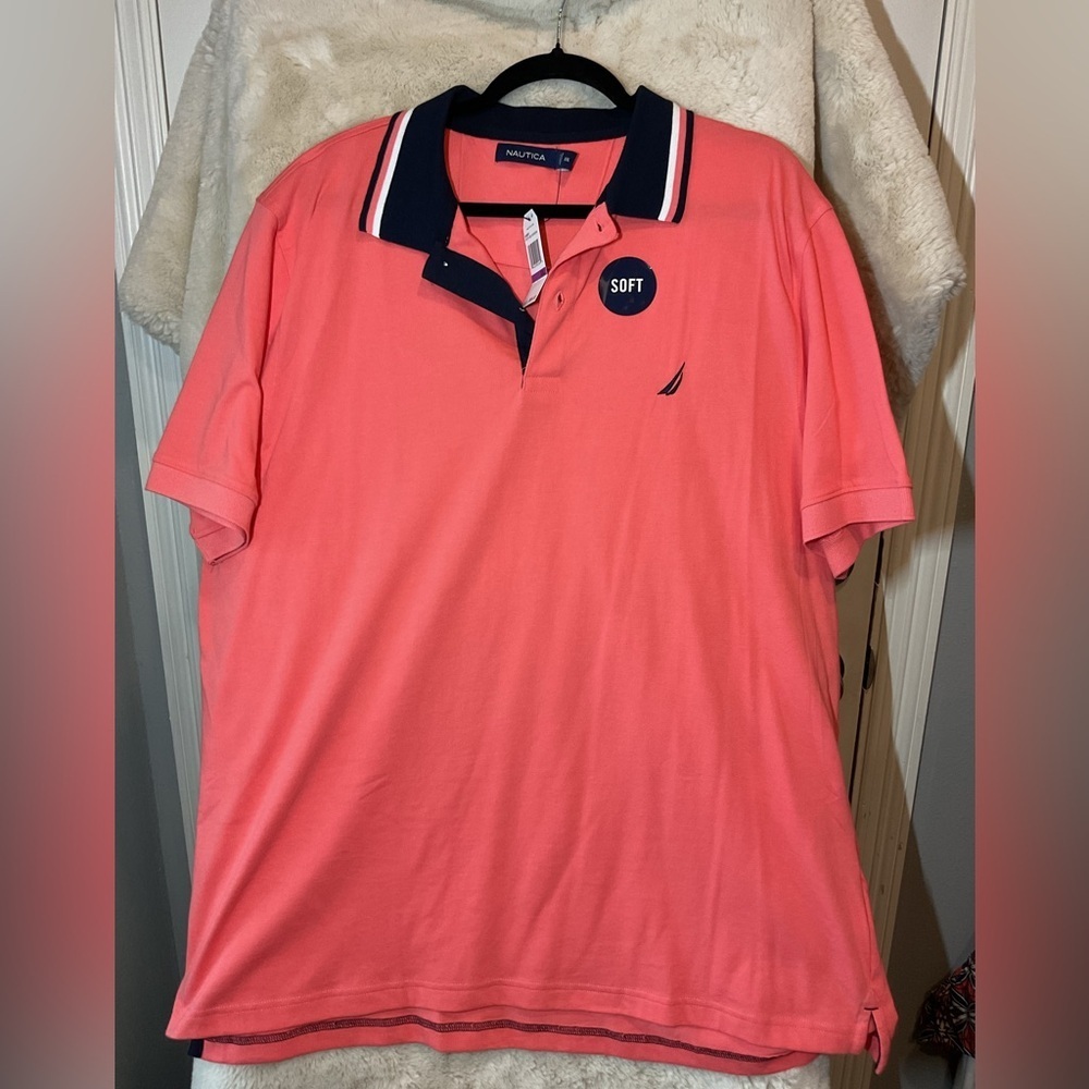 Nautica Men's Coral Polo Shirt